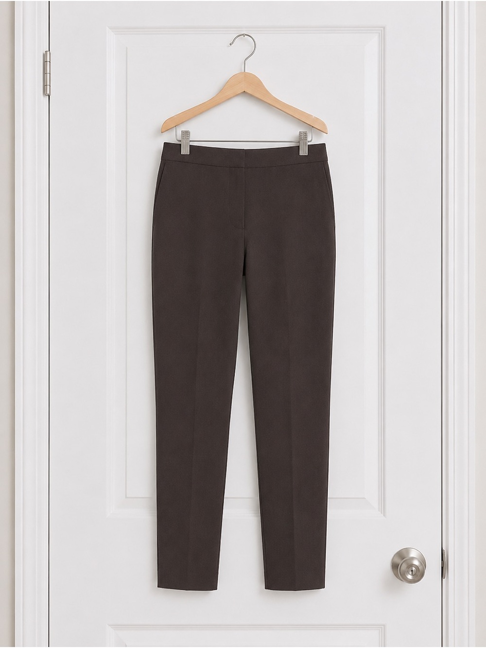 Banana Republic Slim Tailored Ankle Pants - Dark Brown Sz M